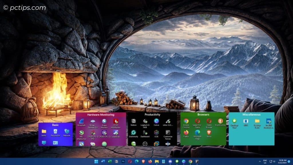 desktop customization after lively wallpaper