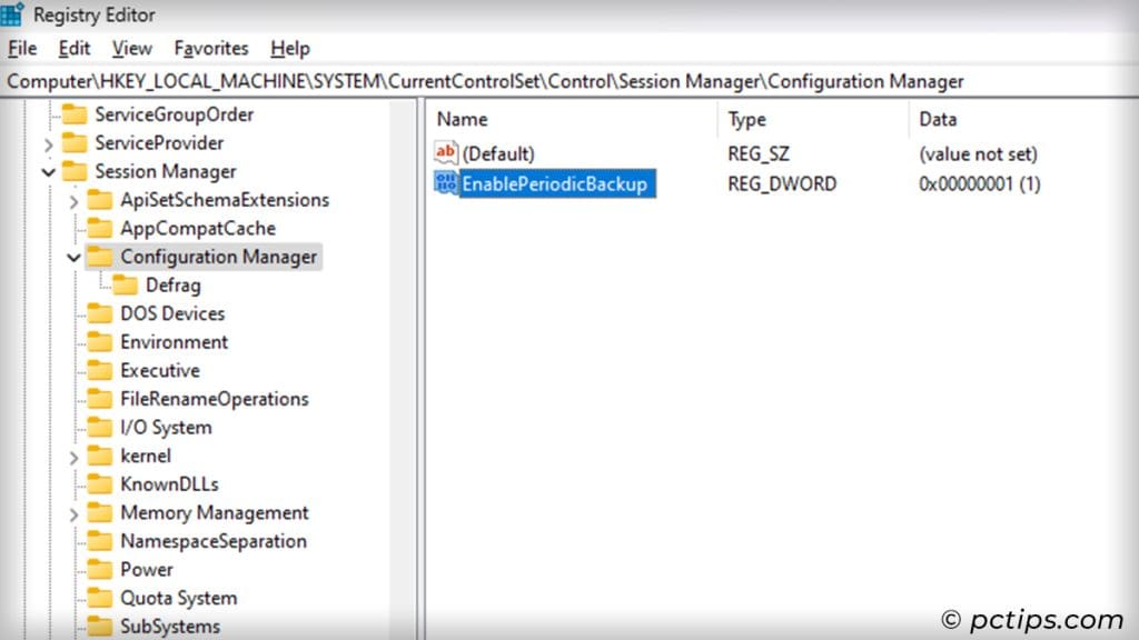 enable-periodic-registry-backups