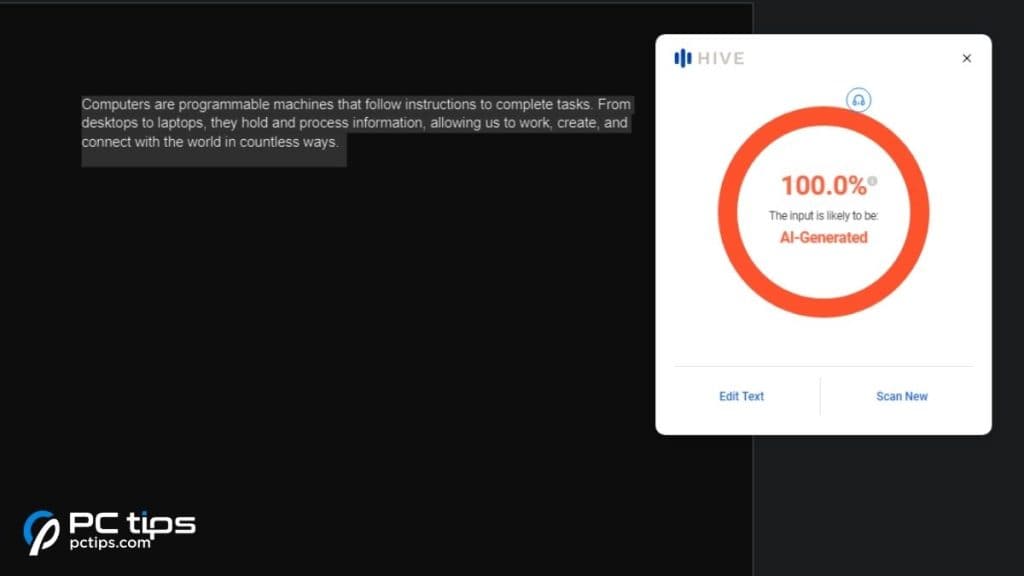 hive ai detector