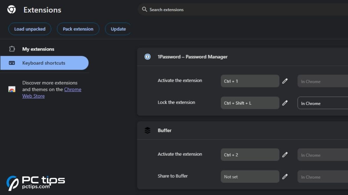 keyboard shortcuts google chrome