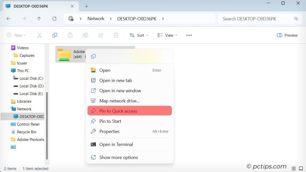 pin-network-folder-to-quick-access