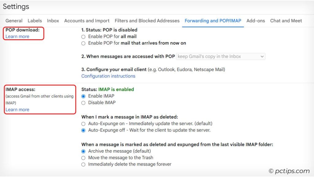 pop-and-IMAP-access