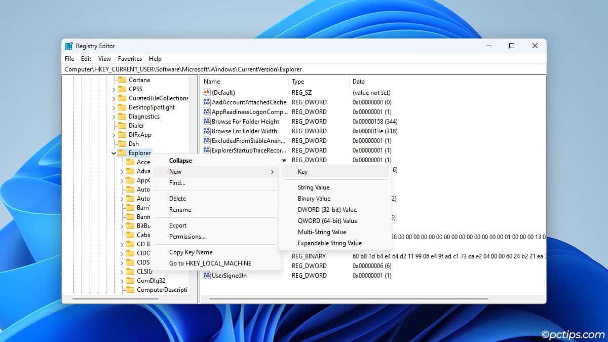 create-new-registry-key