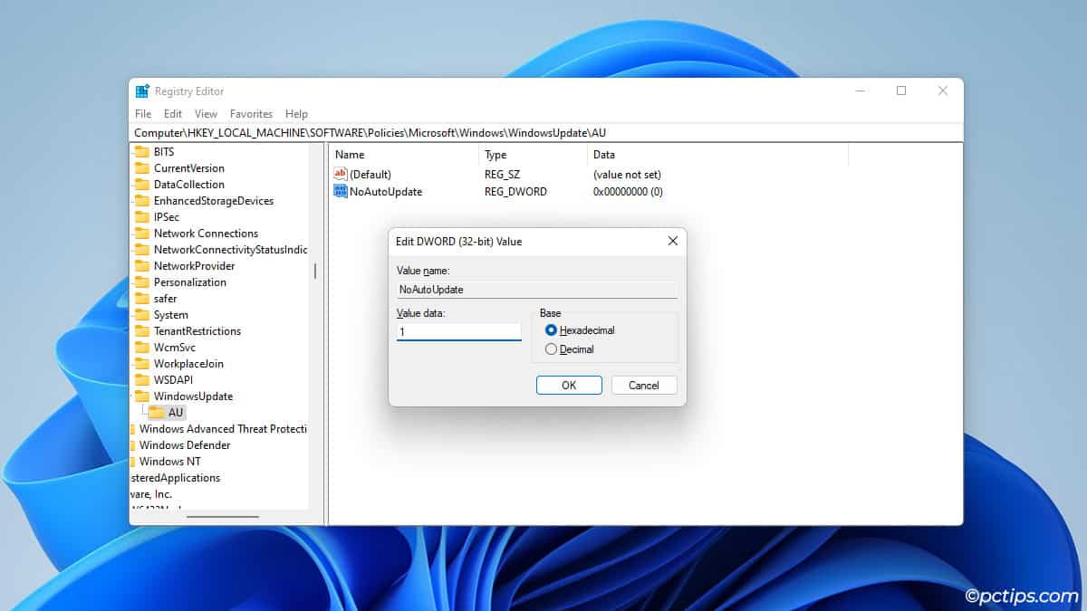 disable-windows-auto-update-via-registry