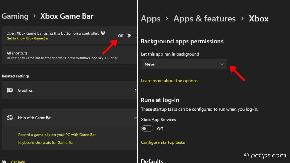 disabling xbox game bar windows 11