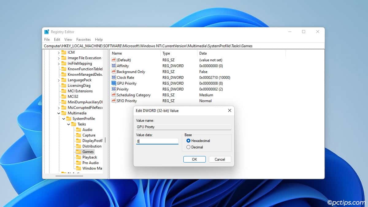 increase-gpu-priority-windows-registry