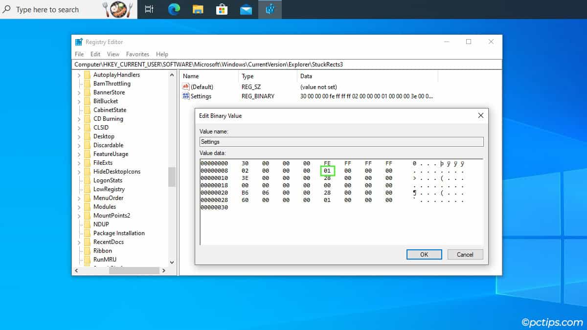 move-taskbar-to-top-windows-10