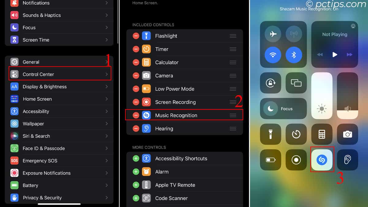 music recognition usng sazham in iphone
