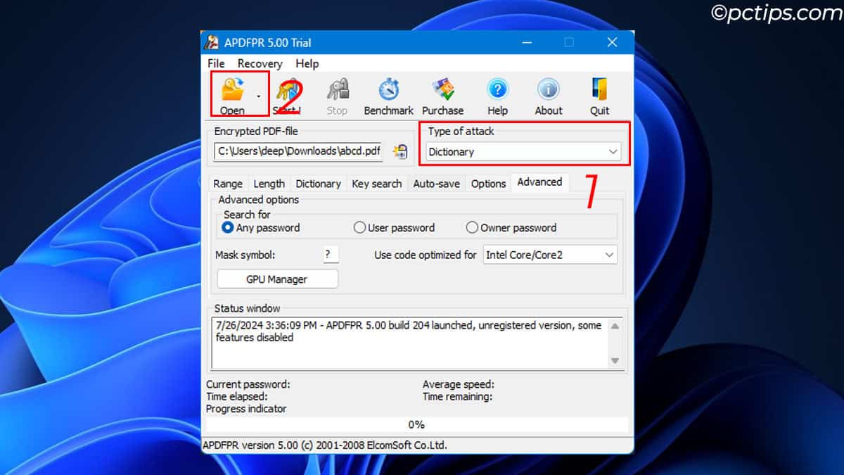 directory check password