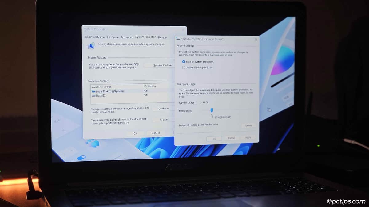 How to restore windows back to an earlier time with system restore