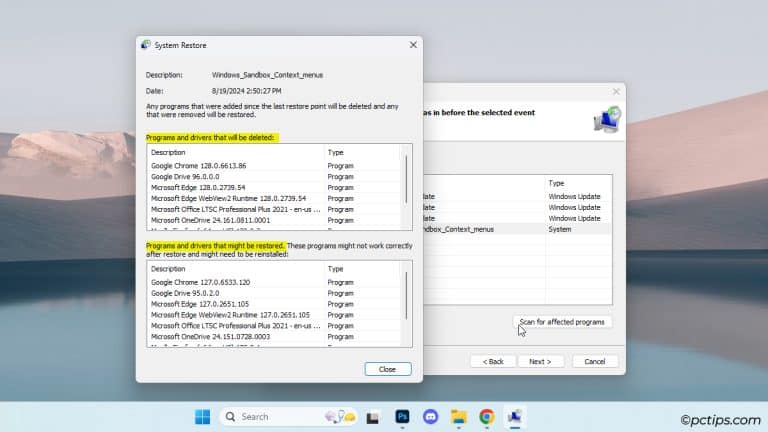 How to Restore Windows Back to An Earlier Time with System Restore