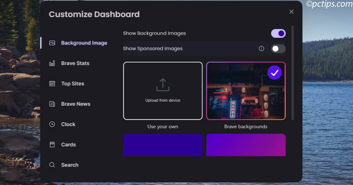 customize dashboard