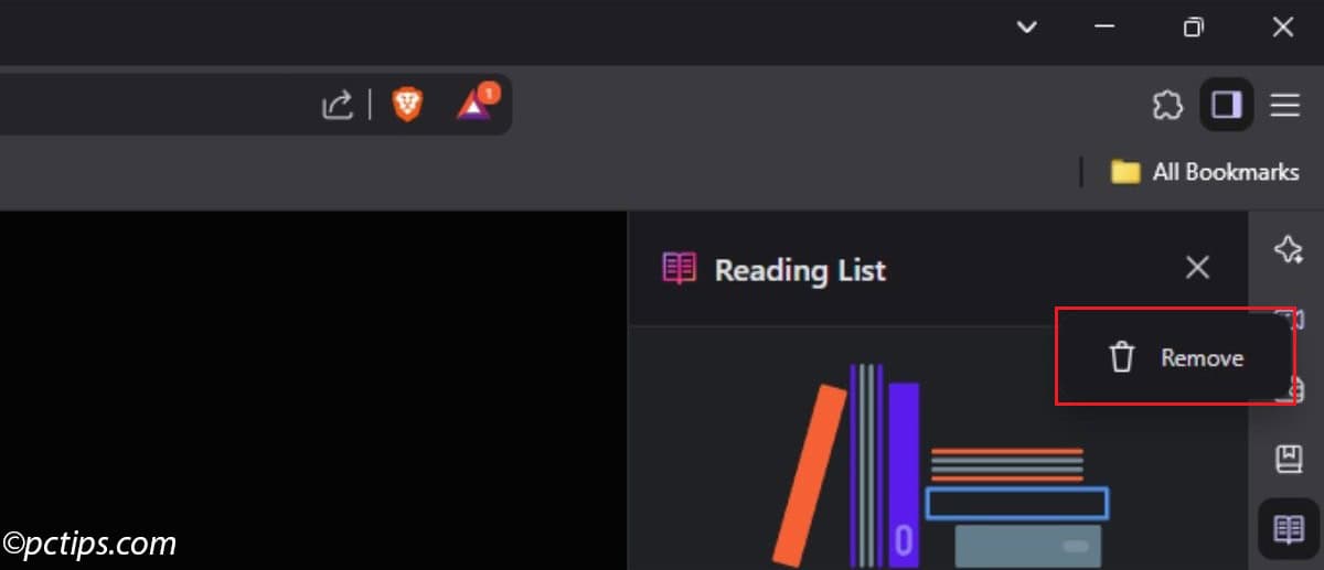 remove from sidebar