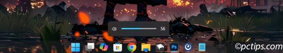 taskbar volume
