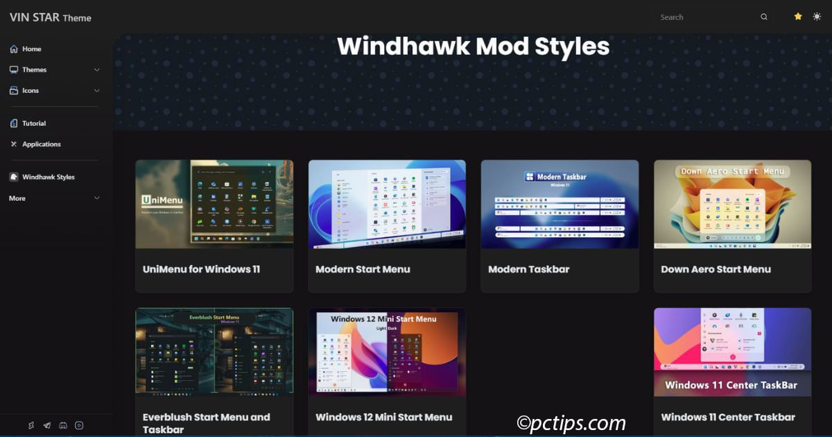 vinstar windhawk theme