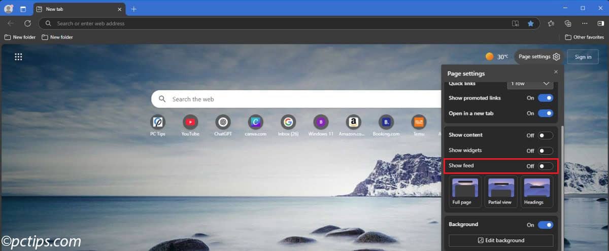 manage news feed