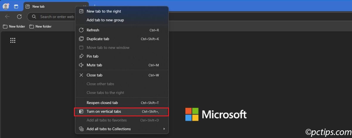 vertical tabs
