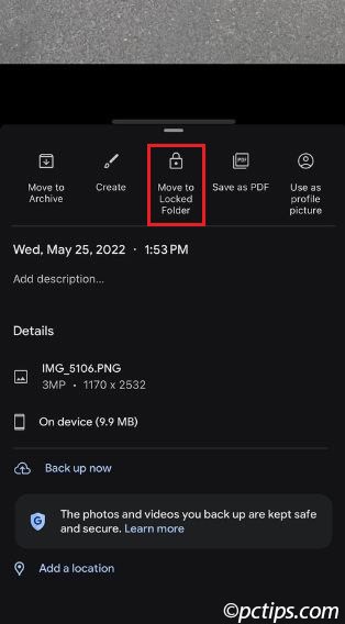 move to locked folder