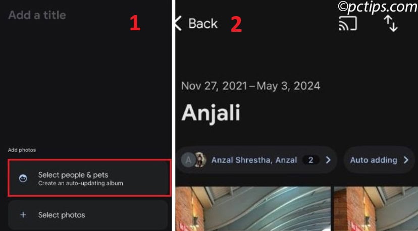 Auto share album