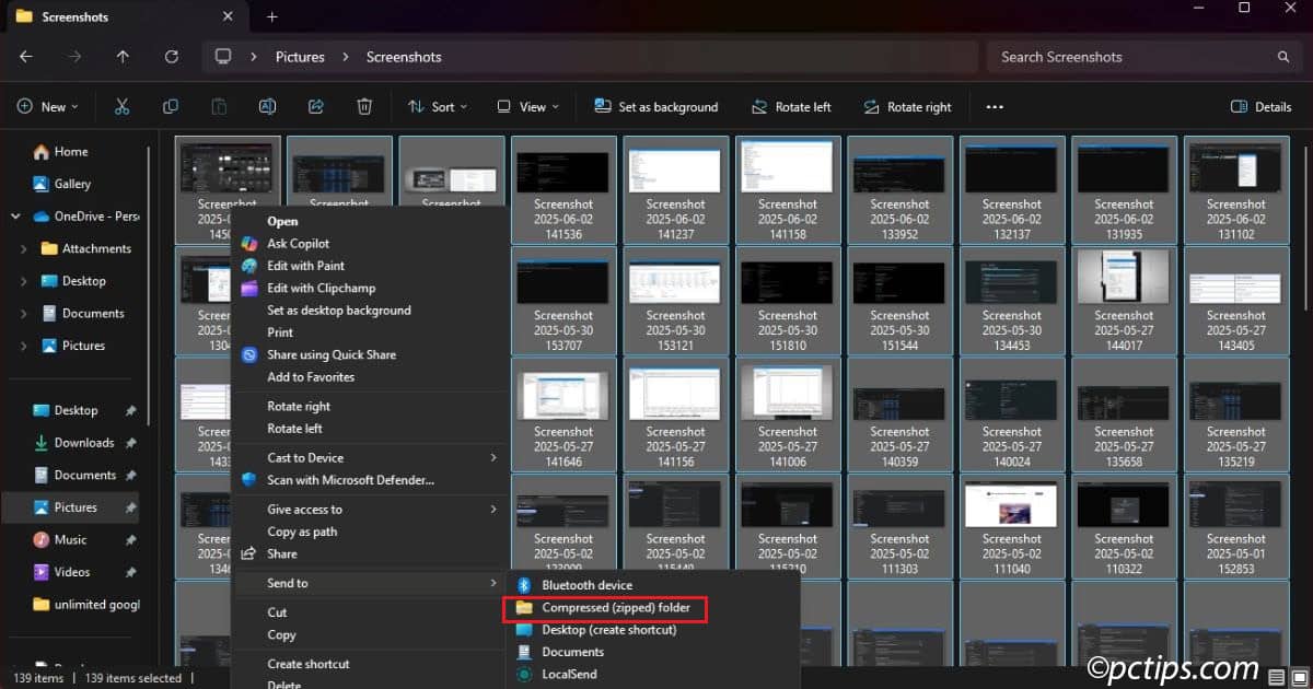 compress files