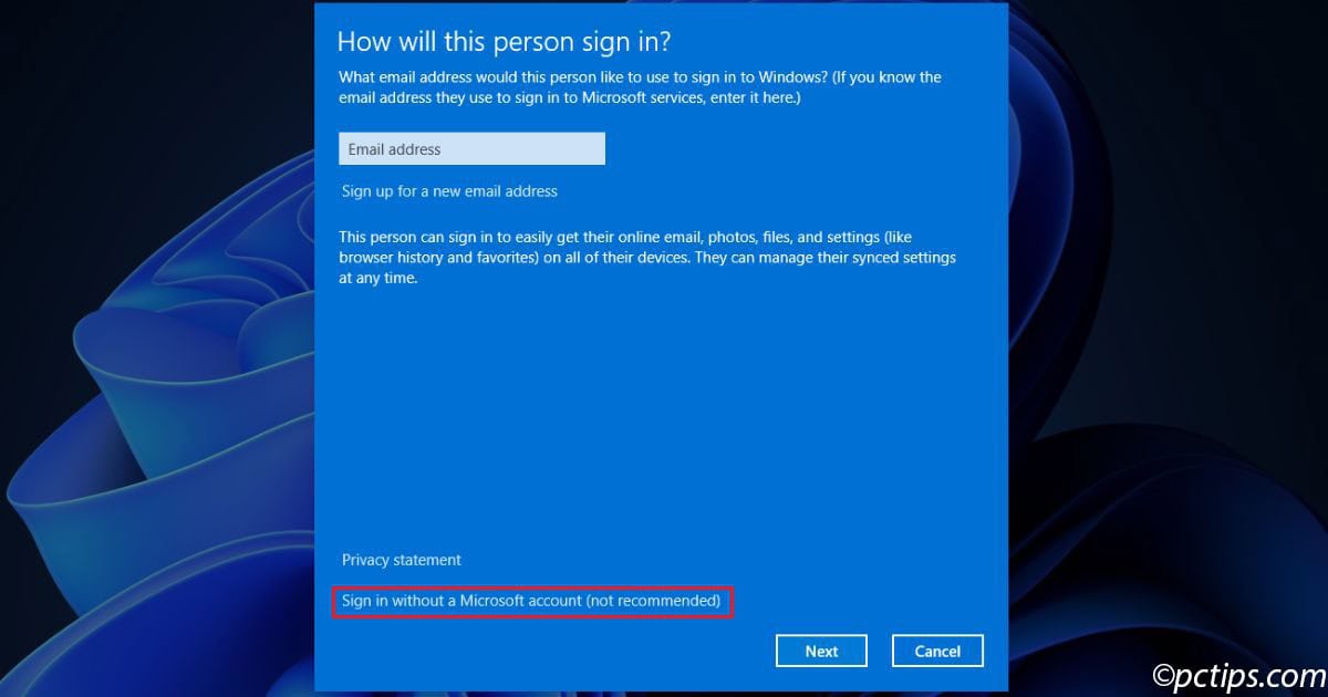 netplwiz new account 